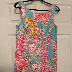 Lilly Pulitzer Pink and Blue Floral Mini Dress